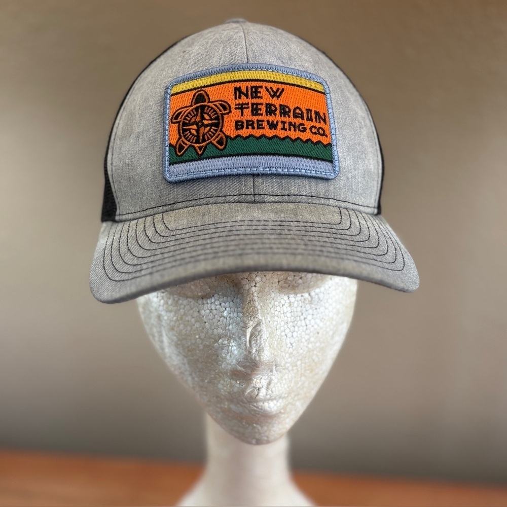 Colorado New Terrain Brewing Company Adjustable Trucker Logo Hat, Unisex